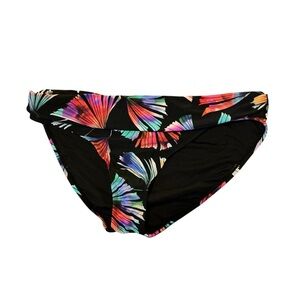 La Blanca Multicolor Leaf Print Bikini Bottom
